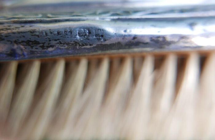 Antique 1800s Sterling Silver Cloth Brush, Art Deco Cloth Brush, 1800s - 97,8g