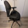 Black leather office chair - IKEA Hattefjall Image 4