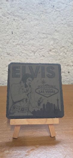Elvis Presley Vintage Slate Coaster Set