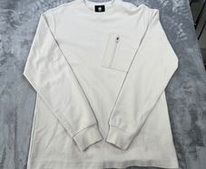 G-Star Raw Tweeter Pkt LS Sweatshirt Size M Cream - Waffle Knit