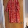 Dunnes Stores Coral Tulip Cuff Tunic Dress.. S.18.   B.N.W.T. Image 6