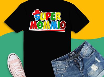 Super momio funny mother mario t-shirt for mom happy mothers day t-shirt