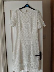 Savida Beautiful White  Lace Dress
