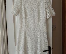 Savida Beautiful White  Lace Dress