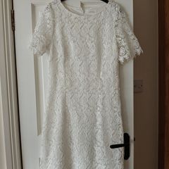 Savida Beautiful White  Lace Dress