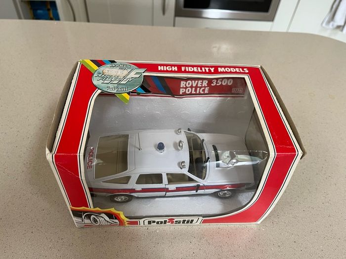 Rover 3500 Police 1/25 Polistil Rare Year 1980