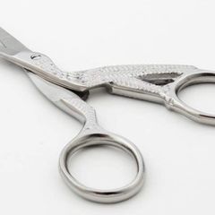 Stork Scissors, Embroidery Scissors, Sewing Scissors, Paper Craft Scissors, Stainless Steel Sharp Tip 3.5"-Inch