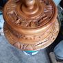wooden  carved  cake  stand Image 3
