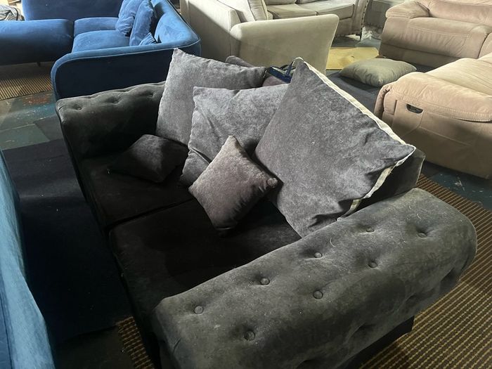 Black 2 seater sofa