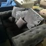 Black 2 seater sofa Image 4