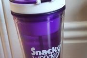 A "Snacky Wonder" 2-in-1 Movie / Travel Snack Box and Drink Cup with Keep Fresh Lid - Purple - Retail at 9.99