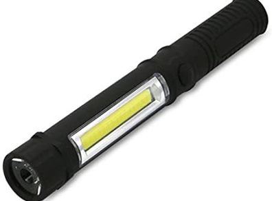 Multifunction Portable COB LED Mini Work Light Inspection Torch Magnetic Base and Clip Maintenance Pen Lamp AAA Battery