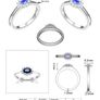 jewellery - Sapphire and diamond ring Image 2