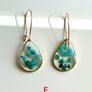 Resin Earrings, Crystal Earrings Image 5