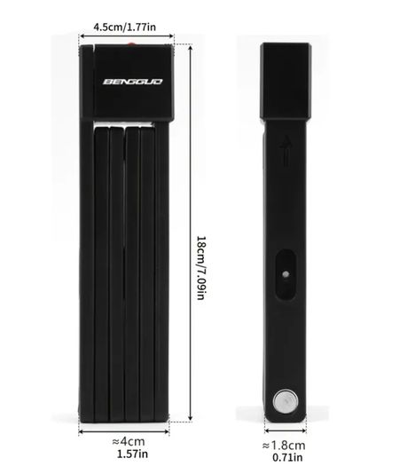 Portable Anti-Theft Zinc Alloy Folding Lock