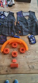 nerf Kids Tactical Vest & Ammo Storage Set for Nerf / Dart Blasters (Selling as 1 Lot)
