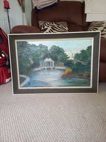 large oil painting of St  Anne's Park