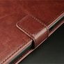 100% Handmade Luxury Leather Flip Case Cover For OnePlus X Image 8