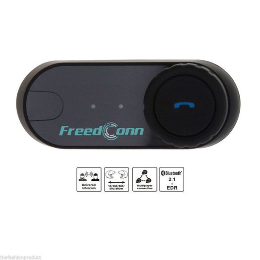 Motorcycle Helmet Bluetooth Intercom Headset Motorbike BT Speaker 3 riders 800M FM Radio Warranty