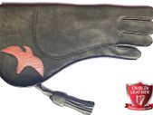 Olive Green Eagle Cowhide Triple Layer Premium 17 Inch Glove - Falconry (L & XL)