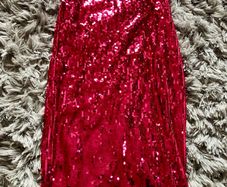 Pink sequin skirt