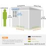 Galvanised Steel Garden Shed 8.5 x 6ft Image 4