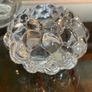 Orrefors Sweden Raspberry Clear Crystal Glass Votive Candle Holder Anne Nilsson 1980s Image 6