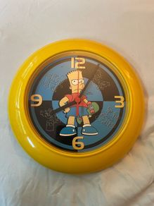 Vintage The Simpsons Bart Simpson Clock