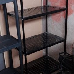 Metal shelving
