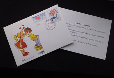 Ireland Stamps : 1985 Love Stamps - First Day Cover