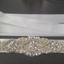 Bride's Crystal and Pearl Sash Image 5