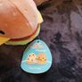 Squishmallow Carl The Cheeseburger  American fast food stuffed Animal toy new Image 3