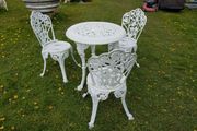 Cast Iron Garden Set x4 Ornate Style N