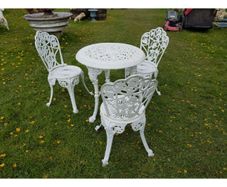 Cast Iron Garden Set x4 Ornate Style N