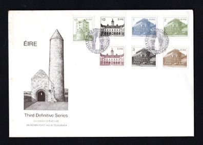 1983 Ireland Architecture Definitive (Third) Series Department of Post & Telegraphs (New Style) First Day Cover (FDC)