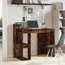 Office Desk Smoked Oak 103.5x56.5x94 cm Engineered Wood Image 4