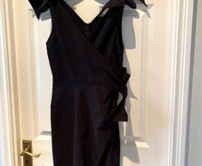 NWT AWear Black Bow-Detail Cocktail Dress