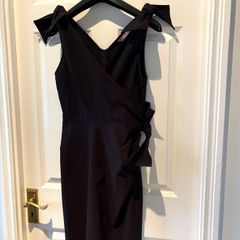 NWT AWear Black Bow-Detail Cocktail Dress
