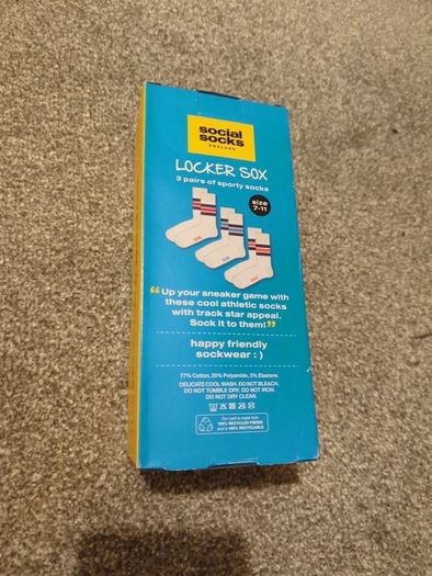 Social Socks England - 3 Pairs Sporty Socks