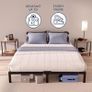 Double Bed Frames Metal 120x200 with Storage 35cm - Sturdy and 20min Easy Assembly Bed Frames - Large Storage Image 3