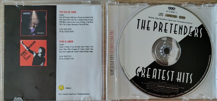 The Pretenders - Greatest Hits CD (2000) Pop Rock EX+