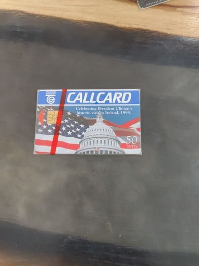 president Clinton call card