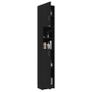 Washing Machine Cabinet Set Black Chipboard Image 4