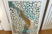 Modern Abstract Canvas in Frame (Original Artwork)
