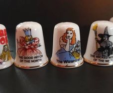 Collection of Wizard of Oz Bone China Thimbles