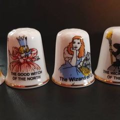 Collection of Wizard of Oz Bone China Thimbles