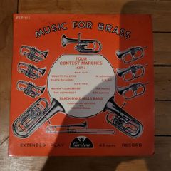 Music For Brass Four Contest Marches Set 3 7 inch EP Paxton