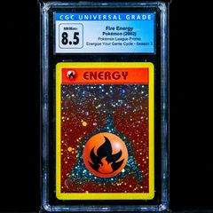 Fire Energy CGC 8.5 NM-Mint+ Graded Energize Your Game Cycle Holo Rare Graded Pokemon Card League Promo Season 3 2002 Vintage