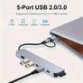 Versatile USB Hub Adapter - 4/7/8-in-1 High-Speed Expansion with SD/TF Card Reader Image 7