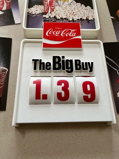Coca Cola American Menu Sign Rare